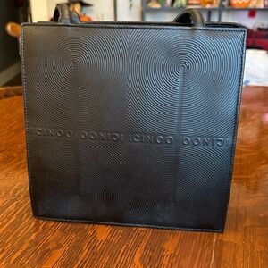 ICINOO black Leather Nag with logo on front and back